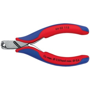 กรรไกรตัดหน้าอิเล็กทรอนิกส์ KNIPEX ความยาว 115 มม. ปลายเฉียงรูปตัว 0 ขัดเงาแบบกระจก ด้ามจับหลายชิ้นส่วนสำหรับกรรไกรตัดกระดาษ - Product Image 4