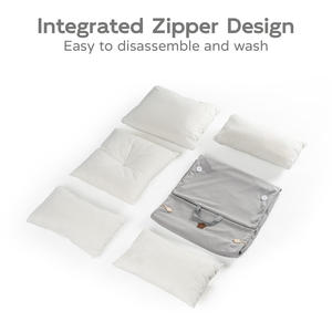 Asiento de coche de pana de lujo para perros, sofá cama de viaje extraíble y lavable para perros con logotipo personalizado - Product Image 4