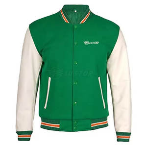 เสื้อแจ็คเก็ตเลตเตอร์แมนผ้าแคนวาสสำหรับฤดูหนาว คอตั้ง โลโก้ด้านหน้า กันน้ำ เป็นมิตรกับสิ่งแวดล้อม ระบายอากาศได้ดี คุณภาพเยี่ยม ไซส์ผู้ใหญ่สำหรับผู้ชาย - Product Image 5