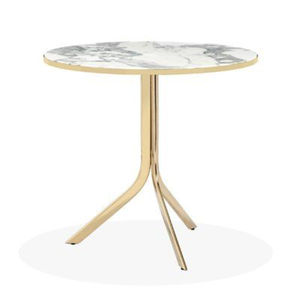 Table basse parisienne en fer de style moderne, best-seller, avec plateau rond en bois, table d'appoint de café, meubles à prix économique - Product Image 2