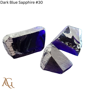 Nano Diamante en Bruto Cultivado en Laboratorio # 30 Gemas de Zafiro Azul Oscuro, Corte Lapidario, Sintético, Simulado, Creado en Laboratorio, Nanosital - Product Image 1