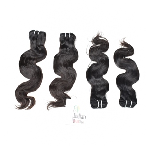 Vente en gros 100% Remy Indian Temple Body Wave Bundles Couleur naturelle Extensions de cheveux humains non traités Aucun Traitement chimique - Product Image 1