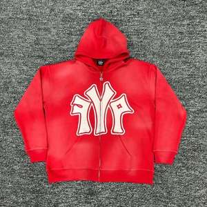 Survêtement zippé surdimensionné Speedy Industry 100% Coton Respirant Délavé à l'acide Faible MOQ Impression personnalisée Service OEM Hiver - Product Image 5