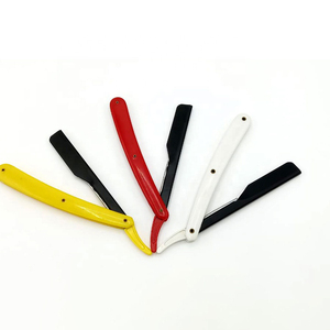 Mango de plástico Hoja intercambiable expuesta Maquinilla de afeitar de peluquero Logotipo personalizado Maquinilla de afeitar de peluquero deslizante - Product Image 4