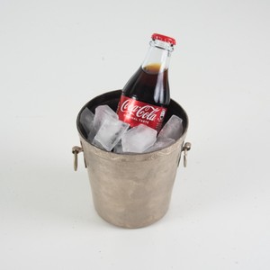 Refroidisseur de vin en métal Vintage, bac à glace en métal Vintage, vieux refroidisseur de boisson en métal, seau à glace Vintage, seau à Champagne - Product Image 6