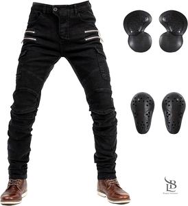 Pantalones de montar en motocicleta Moto Motocross Ciclismo Jeans Seguridad Rodilla Cadera Extraíble Blindado Todas las estaciones para hombres al por mayor - Product Image 6