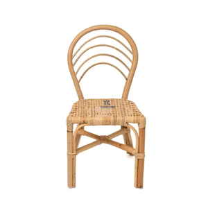 เก้าอี้หวายสไตล์วินเทจสำหรับเด็กเก้าอี้รับประทานอาหารสำหรับเด็กสไตล์โบฮีเมียนสไตล์ย้อนยุค - Product Image 3