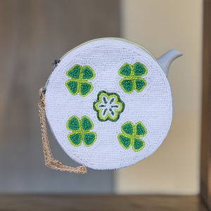 Porte-monnaie perlé de qualité supérieure personnalisé St Patrick's Day pour femmes filles organisateur de chaîne souple fermeture à glissière cadeaux promotionnels - Product Image 4
