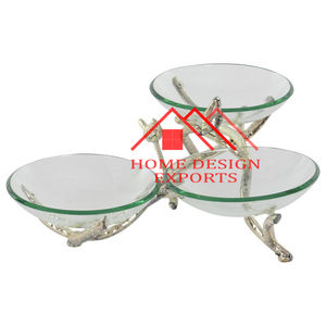 Bol à fruits en argent martelé, métal - Product Image 3