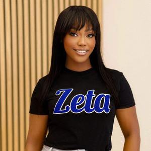 ZPB Ringer Tee avec lettres en sergé de satin cousues - Product Image 4