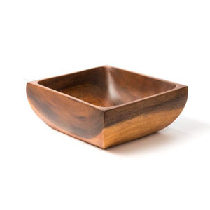 Bol de service en bois d'acacia écologique en gros, bol rond naturel poli pour salade et fruits, fait à la main, pour la maison, l'hôtel, le restaurant - Product Image 3