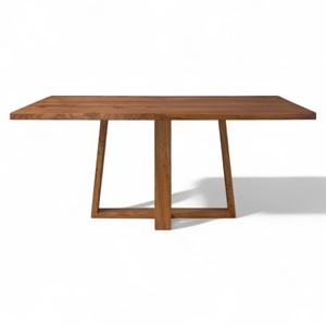 โต๊ะรับประทานอาหารทำจากไม้มะฮอกกานีทำด้วยมือทนทานต่อน้ำใช้ในเชิงพาณิชย์อย่างหรูหราสำหรับร้านอาหารคาเฟ่ห้างสรรพสินค้าโต๊ะสบายสำหรับ4คน - Product Image 1