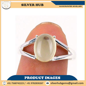 แหวนอเมทิสต์รูปไข่สีเขียวธรรมชาติทำด้วยมือเครื่องประดับชั้นดีขายส่งจำนวนมากใน925แหวนเงินสเตอร์ลิง - Product Image 2