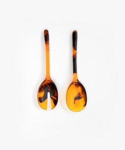 Servidores de ensalada degradados de resina púrpura, juego elegante de dos piezas para pasta de ensalada y cucharas de servir de ensalada de resina duraderas más elegantes - Product Image 2