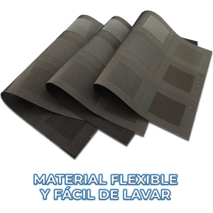 ชุดแผ่นรองจานผ้าทอแบบซักได้ 10 ชิ้นสำหรับโต๊ะรับประทานอาหารที่บ้าน - Product Image 6