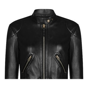 Chaqueta de Motocicleta de Cuero Genuino para Mujer, Calidad Premium, Hecha a Medida, con Estampado Elegante, Chaquetas de Invierno 100% Genuinas - Product Image 6