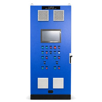 Boîtier de distribution industriel PLC personnalisé, panneaux de commande à double porte, panneaux électriques avec écran tactile HMI, indice de protection IP66