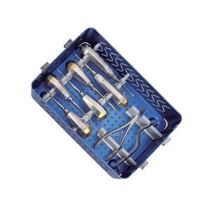 Instrumentos Quirúrgicos Navel, Kit de Extracción de Acero Inoxidable de Alta Calidad Clase I, Instrumentos Dentales, Caja de Aluminio, 8 Piezas, CE - Product Image 4