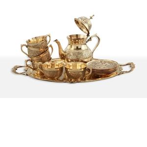 Juego de tetera y platillo de metal fundido a mano, estilo vintage, 1 litro, el más vendido, para té y café, ideal para el hogar y fiestas. - Product Image 2