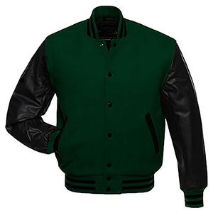 Vente chaude personnalisé Cool Style polaire hiver hommes Varsity veste col montant avant Logo 100% coton respirant personnalisable - Product Image 6