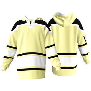 Maillot de hockey sur glace, design uni, 100% polyester, séchage rapide, respirant, confortable, couleurs personnalisées, logo personnalisable, nom d'équipe personnalisable - Product Image 2