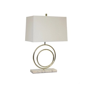 rectangular white Shade aluminium rounded base Table <b>Lamps</b> New Design Handmade Metal Table <b>Lamps</b> Exporter - Product Image 4