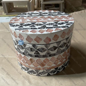 Cajas de nácar más vendidas Cajas de conchas de mosaico de lujo Caja de joyería decorativa con Incrustaciones de nácar Hecho en Vietnam - Product Image 4
