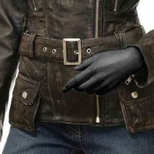 Nouvelle saison d'hiver 2023 personnaliser la veste en cuir en détresse pour les femmes nouveau Design veste de mode en cuir pur - Product Image 6