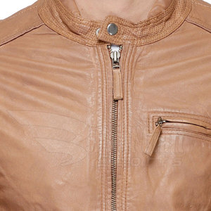 แจ็คเก็ตหนังฟลีซสไตล์ไฮสตรีทสำหรับผู้ชาย ขายส่ง OEM กันน้ำ ระบายอากาศได้ดี คอตั้ง ขายดี รับผลิตแบรนด์ส่วนตัว - Product Image 5