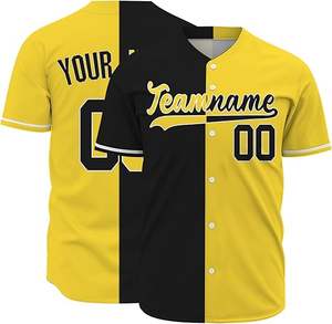 100% personnalisable OEM meilleure vente chaude hommes solide respirant Baseball Jersey séchage rapide 100% Polyester fabriqué au Pakistan - Product Image 1