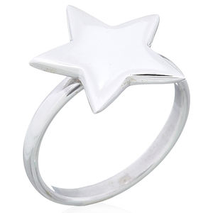 Bague étoile classique en argent 925 pour femme, style tendance, idéale pour les fêtes et les cadeaux, en provenance de Thaïlande - Product Image 1