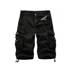 Ensemble de shorts cargo personnalisés pour hommes, imprimé paisley, vente en gros, décontracté, taille élastique, respirant, toile, longueur genou, vert - Product Image 5