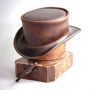 Hommes professionnels Top qualité vache garçon chapeaux en cuir pour adultes Top qualité vache garçon cuir chapeau nouveau à la mode personnalisé - Product Image 4