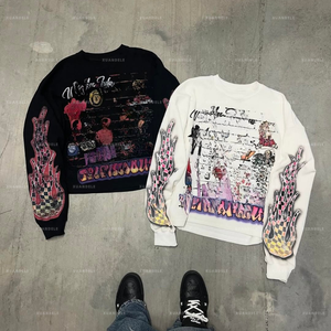 Venta al por mayor camiseta de alta calidad para hombre Camiseta de manga larga estilo caliente impresión último diseño camiseta impresión personalizada - Product Image 4