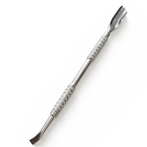 Empujador de Cutículas Profesional de Doble Punta de Acero Inoxidable, Antideslizante y Resistente al Óxido, para Manicura, Pedicura y Salón de Uñas - Product Image 1