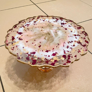 Soporte para Pastel de Resina Transparente Creativo, Moderno, para Sala de Estar, para Pasteles y Repostería, Bandeja para Pastel, Decoración para el Té de la Tarde, Soporte para Cupcakes - Product Image 1