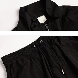 Nuevo diseño logotipo personalizado Unisex Nylon chándal conjunto 100% Nylon cortavientos y chándal en blanco para Fitness talla XL - Product Image 6