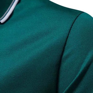 Camisas de Golf para Hombre de Manga Corta, Cuello Casual, Secado Rápido, 100% Algodón, Color Sólido, Alta Calidad, Precio de Fábrica en Pakistán - Product Image 4