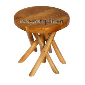 Nueva llegada diseño moderno elegante mesa auxiliar redonda de madera de teca elegante mesa de té para uso en el hogar Oficina a buen precio - Product Image 2