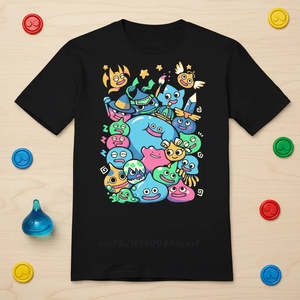 T-shirt Dragon Quest Slime Fitness en jersey 100% coton, poids du tissu 220g, impression DTG personnalisée - Product Image 4