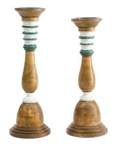 Porte-bougie élégant en bois naturel pour la décoration intérieure, le bureau et la table - Product Image 6