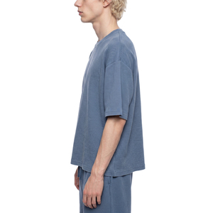 เสื้อยืดวาฟเฟิลทรงบ็อกซี่สไตล์วินเทจสำหรับผู้หญิง - Product Image 4
