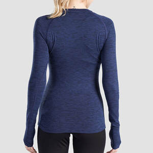 Ropa para correr Mujer Camisa de compresión Capa base Ropa deportiva de secado rápido Gimnasio Fitness Entrenamiento Top - Product Image 3
