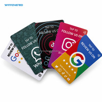 Menu de support NFC de support de table personnalisé en acrylique PVC NFC Google Review