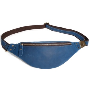 Waist Leather Bag Men Vintage Waterproof Crossbody Chest Waist <b>Pack</b> Bag for Outdoor Travel - Product Image 6