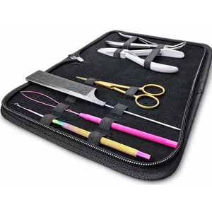 Kit d'outils pour extensions de cheveux et perles en acier inoxydable 6 pièces en gros INTENSE SURGICAL Ensemble de pinces micro-liens Perles Crochet de tirage de fil - Product Image 3