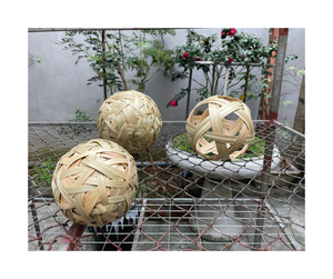 Boule en rotin naturel durable, élégante, pour la décoration intérieure, artisanat artisanal, plusieurs tailles, convient à de nombreux designs - Product Image 5