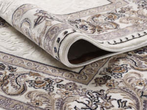 Tapis turc en micro polyester au design classique moderne Tapis de luxe doux fabriqué à la machine de l'usine de Gaziantep - Product Image 2