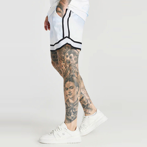 Shorts de basket-ball sportifs de haute qualité, polyester/coton, séchage rapide, prix de gros compétitif, nouveau design, motif uni - Product Image 2