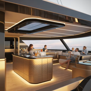 Yacht de croisière personnalisé UBI 1450, coque en aluminium de 11,8 m, HD-1180B, 50 passagers, moteur inboard, Chine - Product Image 6